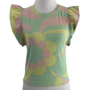 Zara Ruffle Sleeve Top s